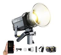 Luce Video, COLBOR CL220 PRO 220W Video Light Bicolore 2700~6500K CRI96+ 52700Lux@1m, COB Luce Studio con APP Attacco Bowens 10 Effetti di Illuminazione per Fotografia, LED-Luce-Video-Studio-Monoluce