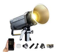 Luce Video, COLBOR CL330 330W Video Light Bicolore 2700K-6500K CRI96+ 65800Lux@1m, COB Luce da Studio con APP Attacco Bowens 10 Effetti di Illuminazione per Fotografia, LED-Luce-Video-Studio-Monoluce
