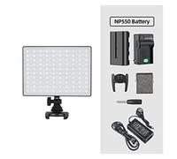 Luce video for fotocamera a LED RGB, batteria opzionale con luce fotografica kit caricabatterie + adattatore CA Per la fotografia in studio(Kit 6)