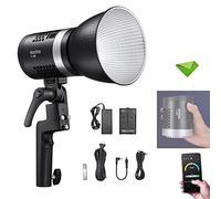 Luce video LED Godox ML30 37,6 W, luce LED continua portatile portatile, 5600 K CRI 96+ TLCI 97+, 12 effetti di luce, controllo APP, modalità silenziosa per riprese video di interviste