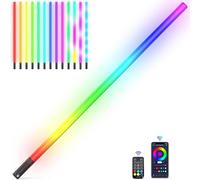 Luce video LED portatile LUXCEO LED video Mood1S, controllo app, batteria integrata da 2500 mAh, lampada fotografica RGB da 120 cm, per YouTube, TikTok, gioco in streaming