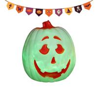 Luce Zucca Halloween - Luce centrale da tavolo - Luci LED che cambiano colore controllo vocale, impermeabile per la decorazione della cucina, camera da letto, festa Halloween Natale