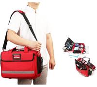 LUCEAE Borsa Pronto Soccorso, Borsa medica di emergenza vuota con catarifrangente, grande capacità, per EMT, EMS, infermieri, medici tattici, assistenza domiciliare