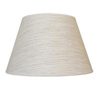 LUCECLASS | cappello paralume paraluce CERVINO per lampada tondo nuovo in tessuto Lino bianco avorio panna beige crema in stoffa fatto a mano Made in Italy cucito a mano. (30 CM ATTACCO E27)