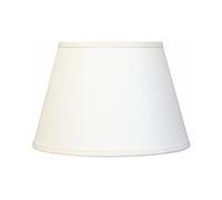 LUCECLASS | cappello paralume paraluce per lampada tondo nuovo in tessuto cotone su pvc avorio panna stoffa fatto a mano Made in Italy cucito a mano. (DIAMETRO 30 CM ATTACCO E27)