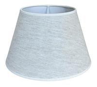 LUCECLASS | cappello paralume paraluce per lampada tondo nuovo in tessuto JUTA bianco avorio panna stoffa fatto a mano Made in Italy cucito a mano (DIAM.25 CM ATTACCO E27)