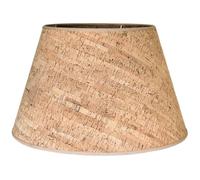Luceclass | Paralume in vero SUGHERO applicato su pvc Marrone liscio classico cappello di ricambio per lampada fatto a mano Made in Italy cucito a mano (30 cm)
