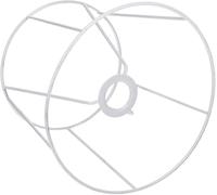LUCECLASS | telaio struttura ferro diam.35 cm per paralume cornice bianco per supporto lampadine sostituzione per lampada da tavolo fatto a mano attacco grande E27 a ghiera portalampada
