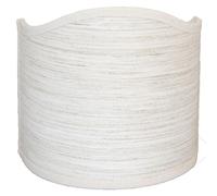 LUCECLASS | Ventolina mezzo paralume classico ventola in LINO CERVINO interno PVC semitonda veletta semiluna per lampada parte di ricambio lampada da tavolo classica (DIAMETRO 25 CM ATTACCO E27)