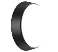 Luceco Eco Lampada LED Bulkhead da Esterno, Illuminazione Decorativa per Esterni, Rotonda, Nera, IP54, 10W, 700lm, 4000K, EBER10S40