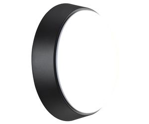Luceco Eco Lampada LED Bulkhead da Esterno, Illuminazione Decorativa per Esterni, Rotonda, Nera, IP54, 10W, 700lm, 4000K, EBER10S40