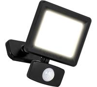 Luceco Essence - Proiettore multiposizione, 10 W, 1050 lm, 4000 K, IP65, PIR Dask o Dawn, colore: Nero