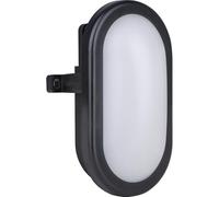 Luceco Paratia ovale, IP54, 5,5 Watt, lunetta nera