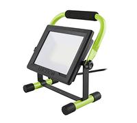 Luceco Slimline LED Luce da lavoro portatile, 50 watt, IP65, nero e verde