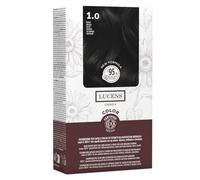 Lucens Umbria - 1.0 Nero, Tinta per Capelli Senza Ammoniaca, Kit Colorazione Permanente Vegan con Estratti Naturali, Azione Lenitiva, Idratante e Protettiva