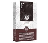 Lucens Umbria - 4.0 Castano, Tinta per Capelli Senza Ammoniaca, Kit Colorazione Permanente Vegan con Estratti Naturali, Azione Lenitiva, Idratante e Protettiva