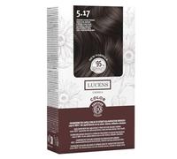 Lucens Umbria - 5.17 Castano Chiaro Freddo, Tinta per Capelli Senza Ammoniaca, Kit Colorazione Permanente Vegan con Estratti Naturali, Azione Lenitiva, Idratante e Protettiva