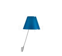 Luceplan Costanzina Lampada da parete, alluminio/blu petrolio