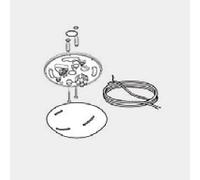 Luceplan D13/25 baldacchino decentrato, 9D1325476800, Costanza; Titania [Accessori > Fissaggi e Supporti]