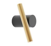 Luceplan Doi Lampada da soffitto/parete LED, nero/ottone