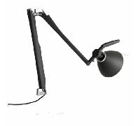 Luceplan Fortebraccio Applique Nera Con Dimmer