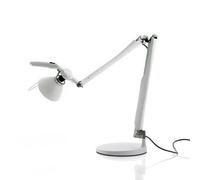 Luceplan Fortebraccio Lampada Da Tavolo Bianca Con Dimmer