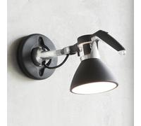 Luceplan Fortebraccio spot parete Ø 11 cm, nero 1D33NSPI0001