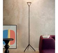 Luceplan Lampada da terra nera Lola con dimmer Luceplan