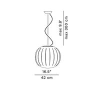 Luceplan Lita - lampada a sospensione - design David Dolcini