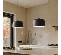 Luceplan lampada a sospensione Zile nero opaco, Ø 40 cm Luceplan
