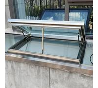 Lucernari elettrici personalizzabili in lega di alluminio per soffitte e cantine, 100 x 60 cm, ventilazione migliorata e luce naturale