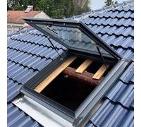 Lucernario Access Hatch C Finestra da tetto Ventilat manuale Doppia temperata s Finestra di fuga soffitta/seminterrato 60 x 85 cm (23,6 x 33,5 in) & Efficiente dal punto di vista energetico