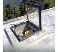 Lucernario extra large | Copertura di sicurezza in vetro temperato | Porta di ventilazione for soffitta a filo | Veranda e illuminazione for seminterrato(LxW 22x20in/55x50cm)