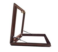 Lucernario in alluminio per tetti piatti, design angolato, ideale per cantine e soffitte, migliora la luce naturale e la ventilazione e la soluzione resistente alle intemperie