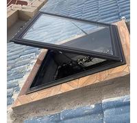 Lucernario in Lega di Alluminio con Maniglia di Ventilazione - Ideale per mansarde, verande e scantinati, migliora l'illuminazione Naturale e la circolazione dell'Aria; Design a Risparmio en