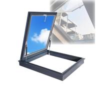 Lucernario in lega di alluminio per tetti e verande, portello di ventilazione per soffitte e cantine, facile da installare, per finestre da tetto interne, perfetto per corridoi e accesso alla soffitta