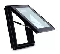 Lucernario manuale, botola trasparente for tetto con doppio vetro temperato, porta di illuminazione for pozzi interrati, dimensioni personalizzate for tettoia, tenda, garage(LxW 20x20in/50x50cm)