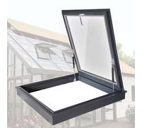 Lucernario manuale per tetto - Dimensioni personalizzate 75x100 cm per veranda in cantina e soffitta - Sportello azionato manualmente per luce naturale e accesso all'esterno - 29,5x39,4 pollici