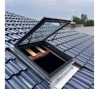 Lucernario per porta del tetto, finestra di visualizzazione multi-angolo di ventilazione manuale, telaio in lega di alluminio, doppio vetro isolante per cantina, soffitta, verande, capannone, fienile