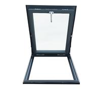 Lucernario Per Tetto,Botola Da Tetto Finestra Di Accesso Al Tetto,Ventilazione Manuale,Finestra Per Pozzo Di Illuminazione Per Tetto Piano,Vetro Temperato(LxW65x80cm/25.6x31.5in)