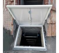 Lucernario per Tetto Coperchio per Botola per Soffitta per Impieghi Gravosi Bianco, Porta di Sicurezza di Accesso di Emergenza in Metallo per Industrie Domestiche, Coperchio di Sfiato per Botola(85x75