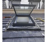 Lucernario Per Tetto,Copertura Per Lucernario In Vetro Temperato,Soffitta Finestra Per Seminterrato,Lucernario Di Installazione Sul Ponte Con Ventilazione Manuale(22x22inch/56x56cm)