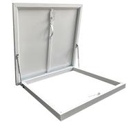 Lucernario per Tetto per Case Finestra per Lucernari Interamente in Lega di Alluminio Chiusino di Accesso Al Tetto per Tetti, Soffitte, Terrazze e Scantinati(White,WxH 92x92cm/36.2x36.2in)