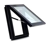 Lucernario per tetto piatto con maniglie, illuminazione in alluminio per una maggiore luce naturale in soffitte e stanze solarium, portello sul tetto di facile visualizzazione
