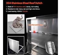 Lucernario per tetto resistente, grande, portatile, impermeabile, per corridoio, sottotetto, scale e garage. Soluzione ideale per l'illuminazione del tetto piatto