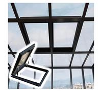 Lucernario piatto per soffitte interne, luci da tetto, cantina, lucernari in lega di alluminio con vetro temperato (70 x 65 cm) - Migliora la luce naturale e lo stile