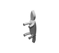Lucertola Accessorio per Skateboard Tech Deck Fingerboard Display Gioco 3D