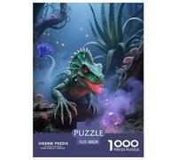Lucertola Fantastica Puzzle 1000 Pezzi Giungla Mistica Puzzle Difficile E Stimolante Decorazione Interna in Cartone 100% Riciclato per Rilassare Creatività E come Regalo 38x26cm/1000pcs