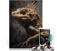 Lucertola innaturale puzzle 1000 pezzi per adulti Giocattoli che creano dipendenza e sfidano l'intelligenza del cervello Decorazione d'arte per la casa 38x26cm
