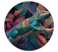 Lucertola Sitting on A Branch in The Jungle Puzzle Per Adulti || 1000pcs (67.5x67.5cm) Puzzle Giochi EduGattoivi,decorazioni Per La Casa